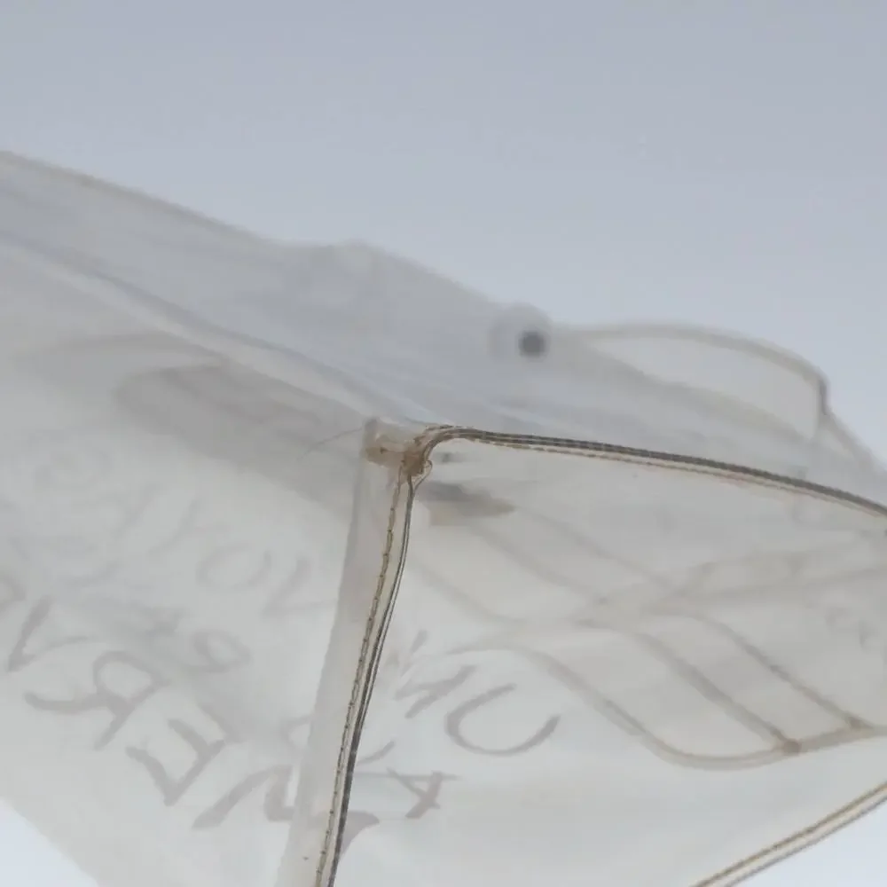 HERMES Vinyl Kelly Hand Bag Vinyl Clear Auth 79847 - Picture 13 of 16